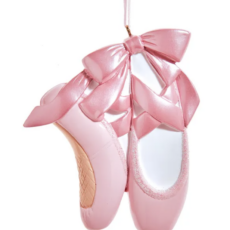 Ballet Pointe Shoes Ornament for Personalization